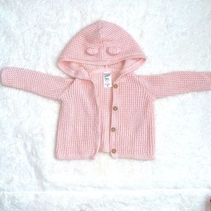 Pink baby girl sweater